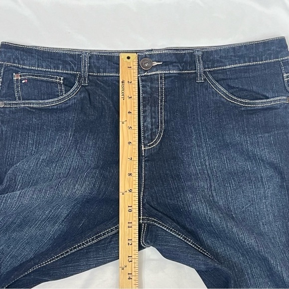 Tommy Hilfiger Hope Boot Womens Size 16 Boot Cut Fit High Rise Blue Jeans - Picture 8 of 13